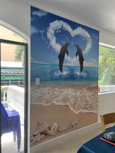 tranh 3D dán tường